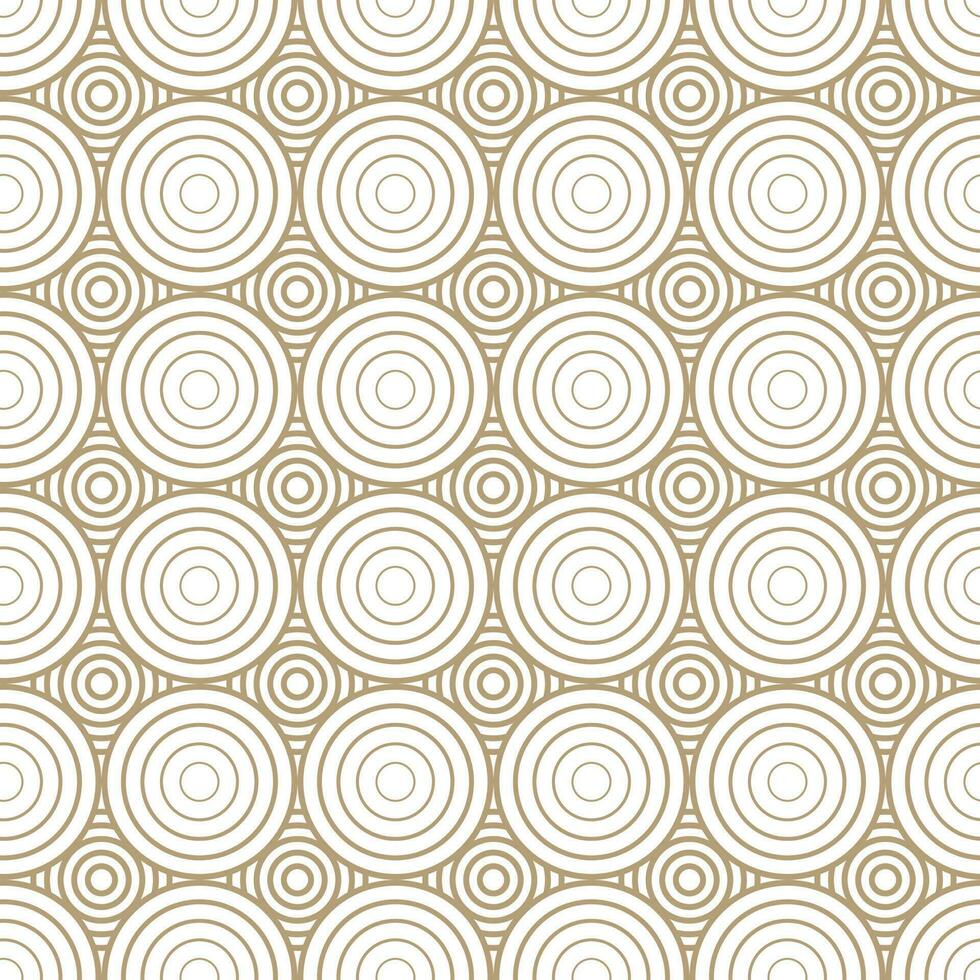 ilustración perfecta de vector moderno. patrón de oro lineal sobre un fondo blanco. patrón ornamental para folletos, impresión, papel tapiz, fondos