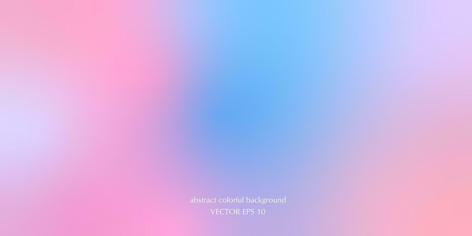 Vector abstract colorful background blurred gradient pastel colors palette for wallpaper. Soft gradient in blue, purple, cyan and pink