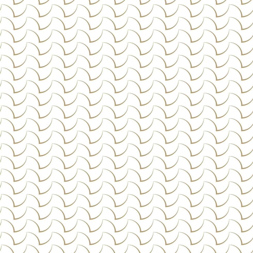 Modern vector seamless illustration. Linear gold pattern on a white background. Ornamental pattern for leaflets, printing, wallpaper, backgrounds