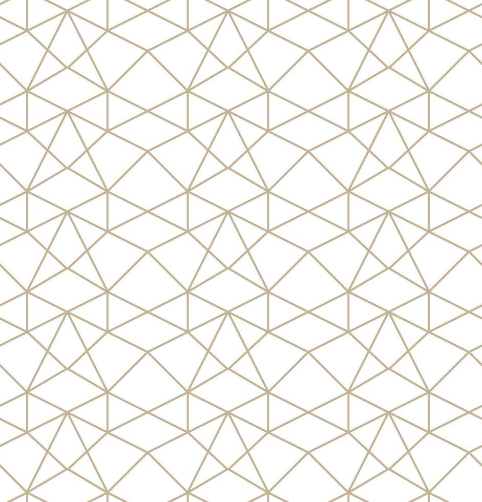 Modern vector seamless illustration. Linear gold pattern on a white background. Ornamental pattern for leaflets, printing, wallpaper, backgrounds