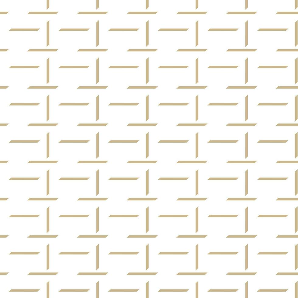 Modern vector seamless illustration. Linear gold pattern on a white background. Ornamental pattern for leaflets, printing, wallpaper, backgrounds