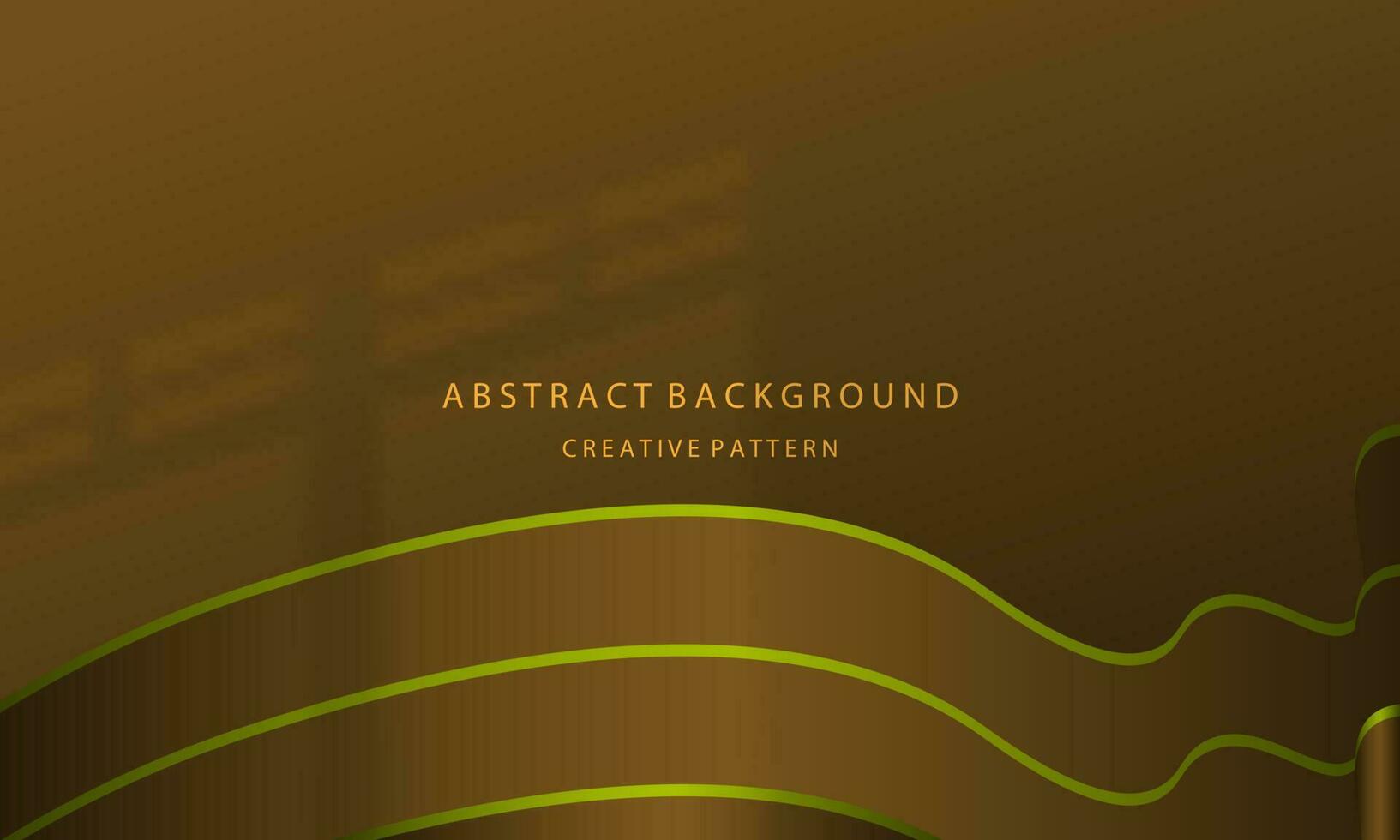 Abstract geometric gradient background, brown waveform with elegant gold lines, simple attractive for EPS 10 presentations vector