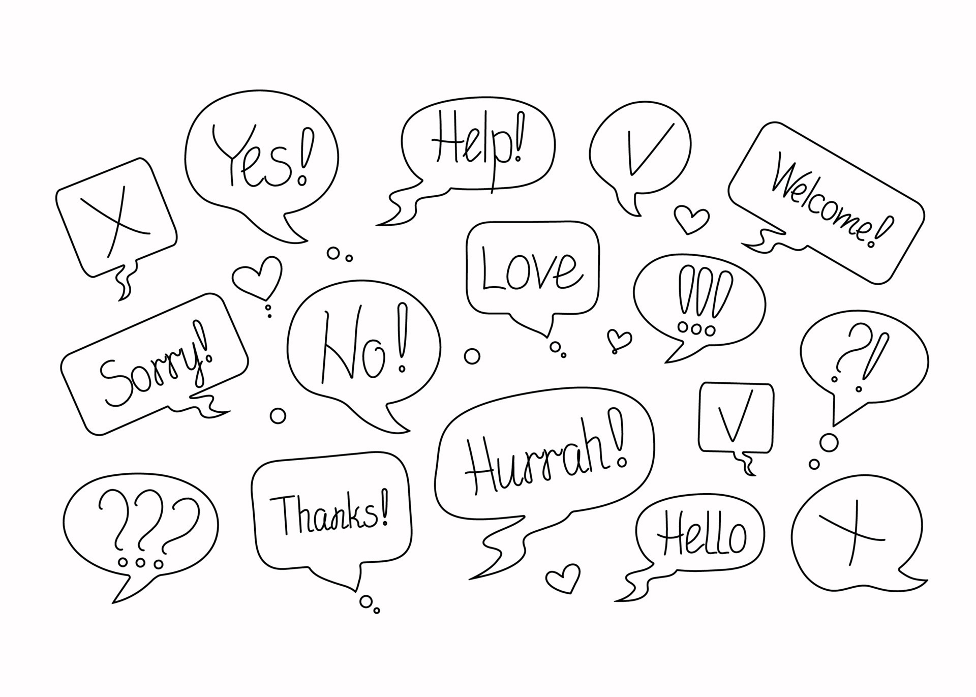 Buzz inscriptionhandwritten text in speech bubble Vector Image