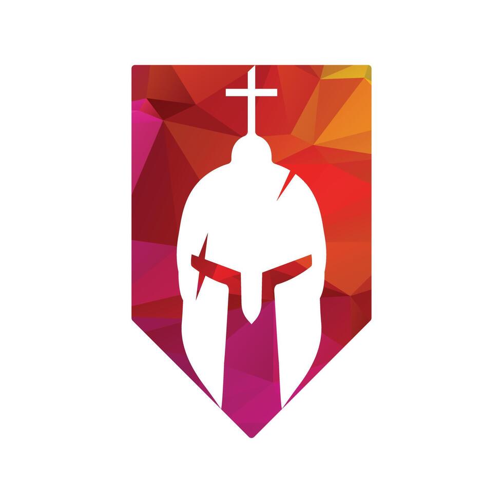 Greek warrior helmet, antiques roman helmet for head protection spartan helmet icon. descent shape and color flat design style. vector illustration