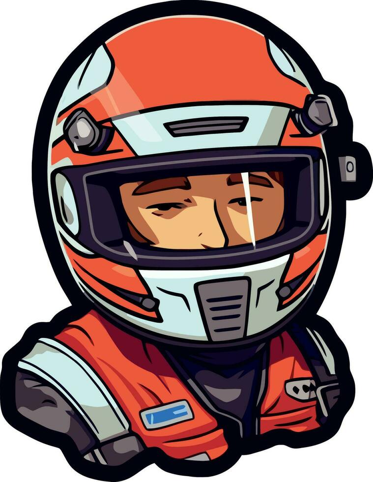 The Rider In The Helmet vector