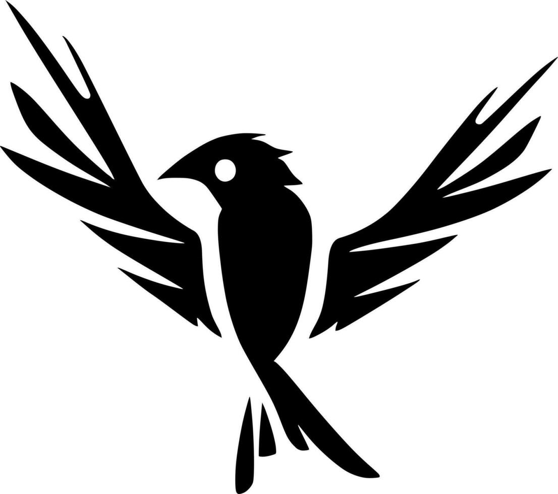 pájaro icono logo vector