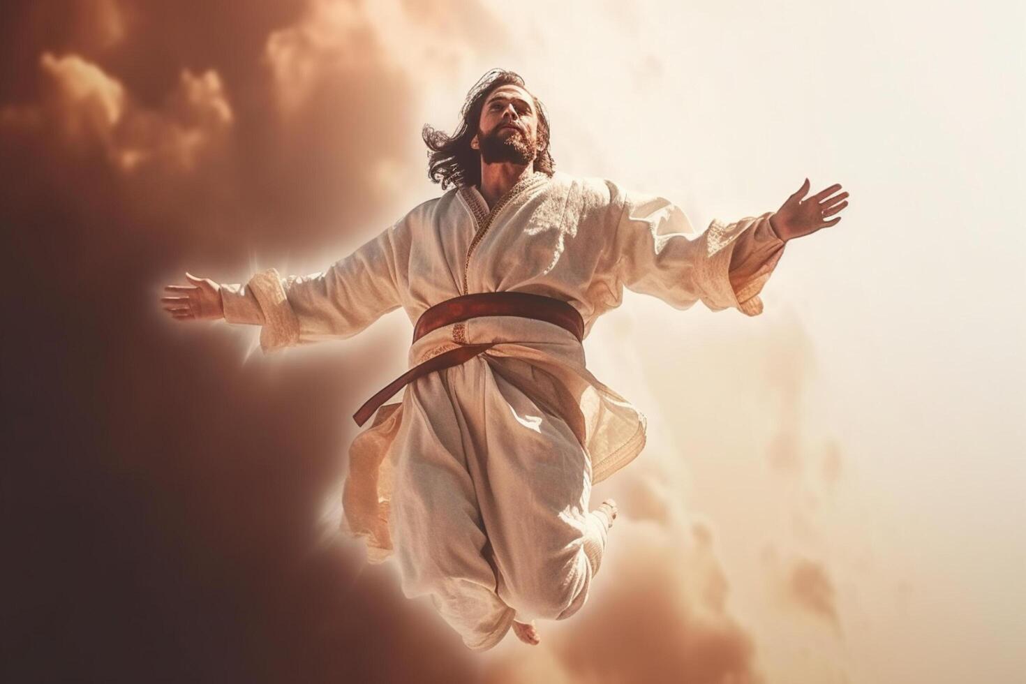 Ascension day of jesus christ or resurrection day of son of god. Good friday. Ascension day concept by photo