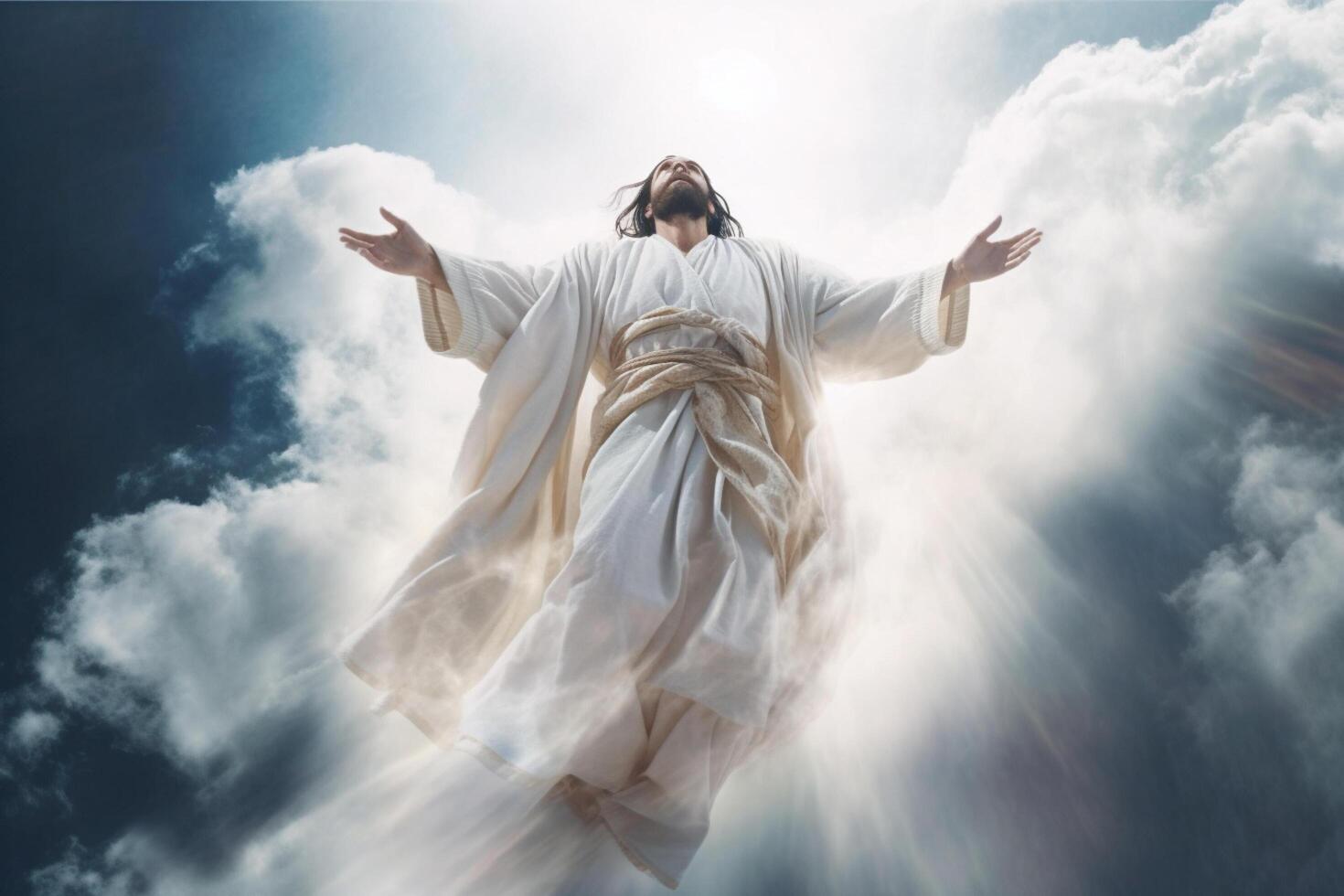 Ascension day of jesus christ or resurrection day of son of god. Good friday. Ascension day concept by photo