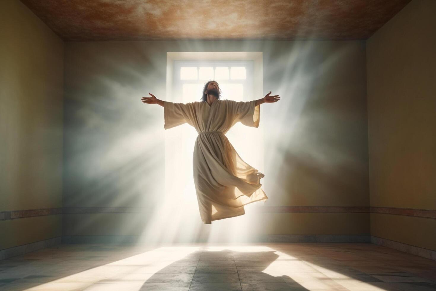 Ascension day of jesus christ or resurrection day of son of god. Good friday. Ascension day concept in church by AI Generated 24050990 Stock Photo at Vecteezy