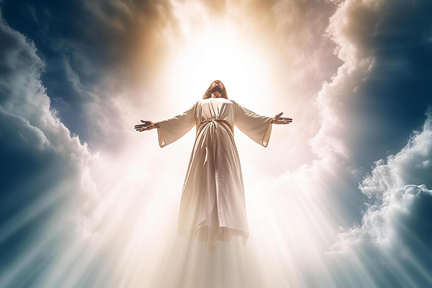 Ascension day of jesus christ or resurrection day of son of god. Good friday. Ascension day concept by photo