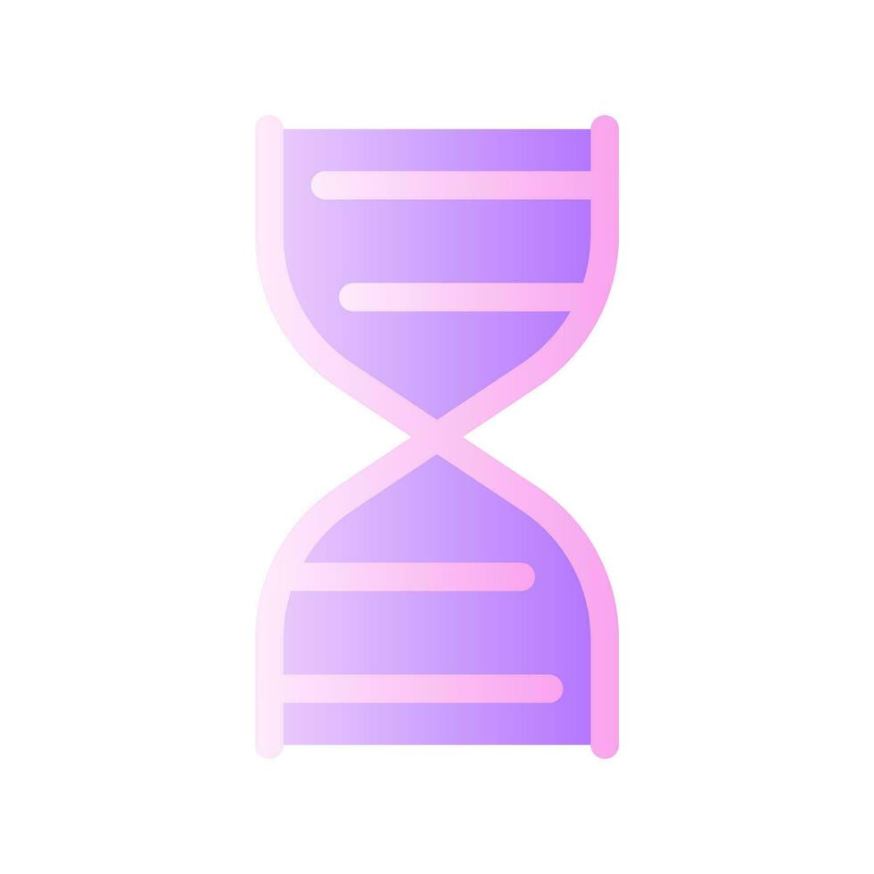 DNA molecule flat gradient two-color ui icon. Genetic code. Inheritance gene. Laboratory research. Simple filled pictogram. GUI, UX design for mobile application. Vector isolated RGB illustration