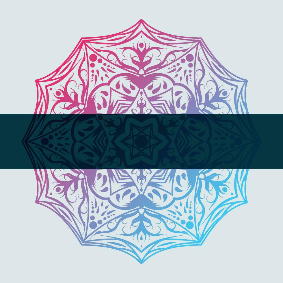 Mandala vector illustration element. Floral ornament background.