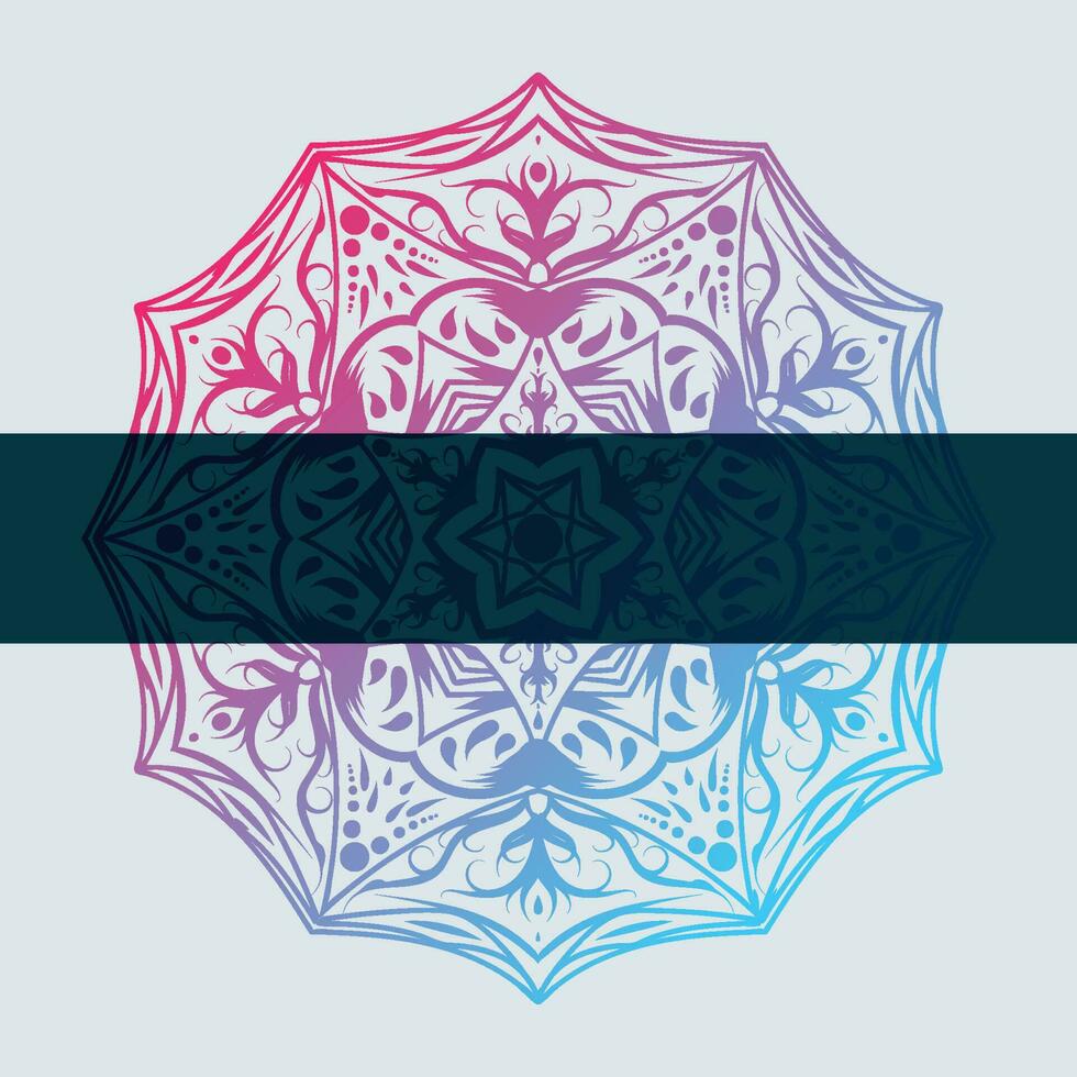 mandala vector ilustración elemento. floral ornamento antecedentes.