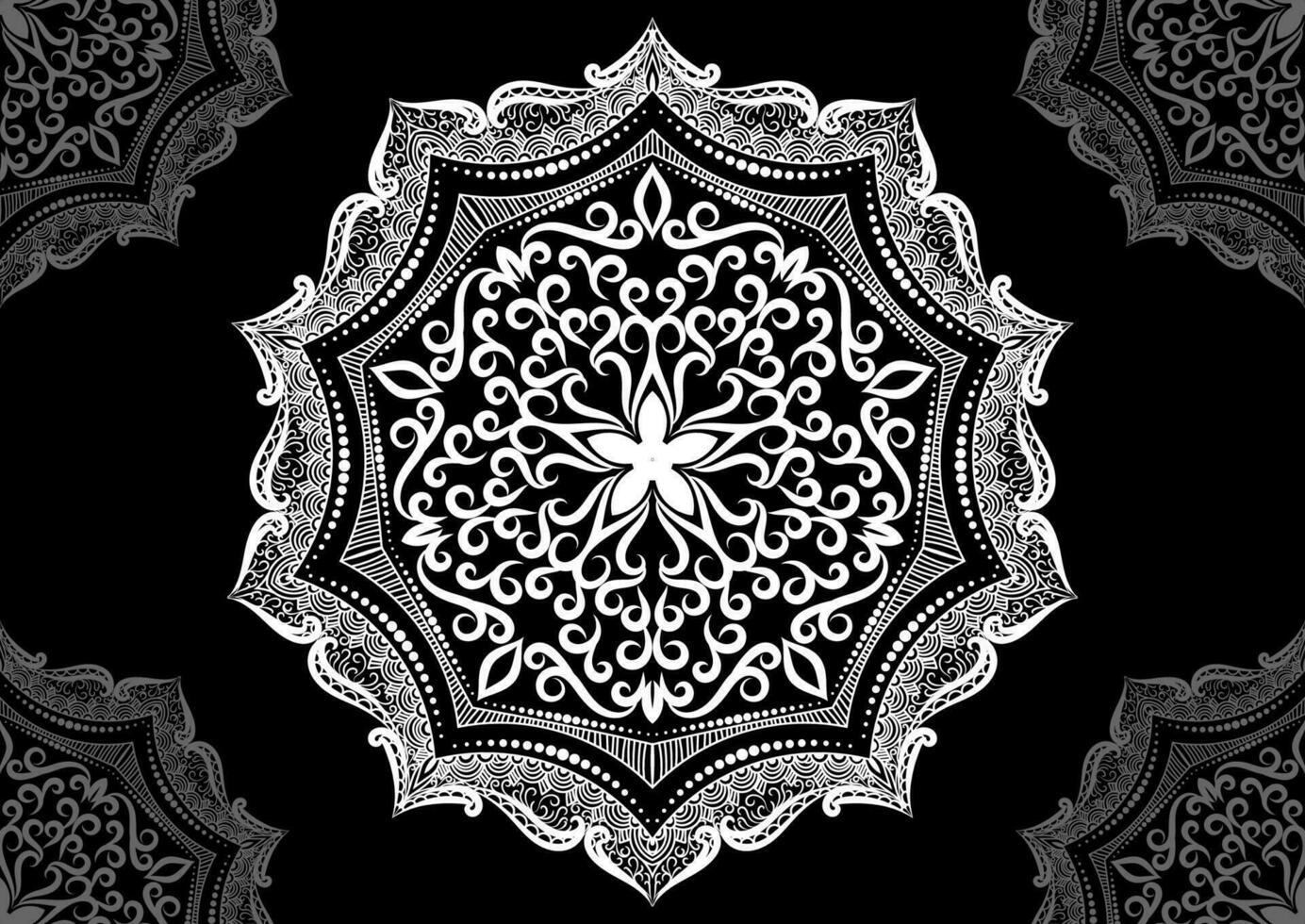 Mandala vector illustration element. Floral ornament background. Vector eps 10.