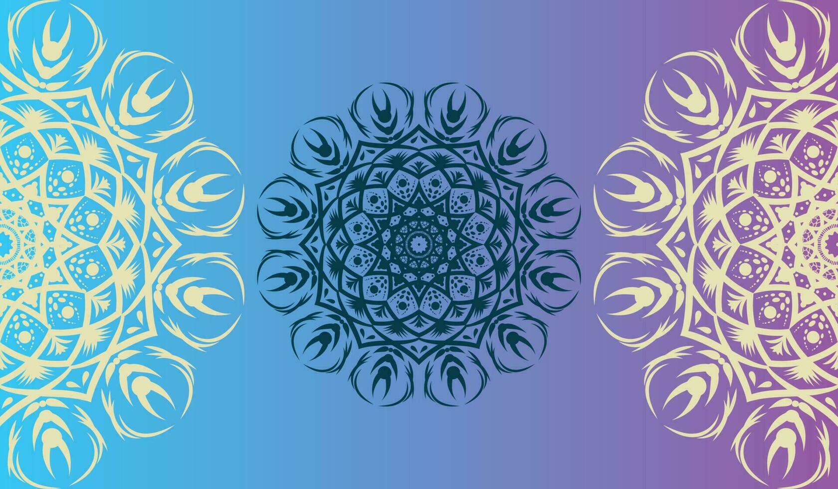 mandala vector ilustración elemento. floral ornamento antecedentes.