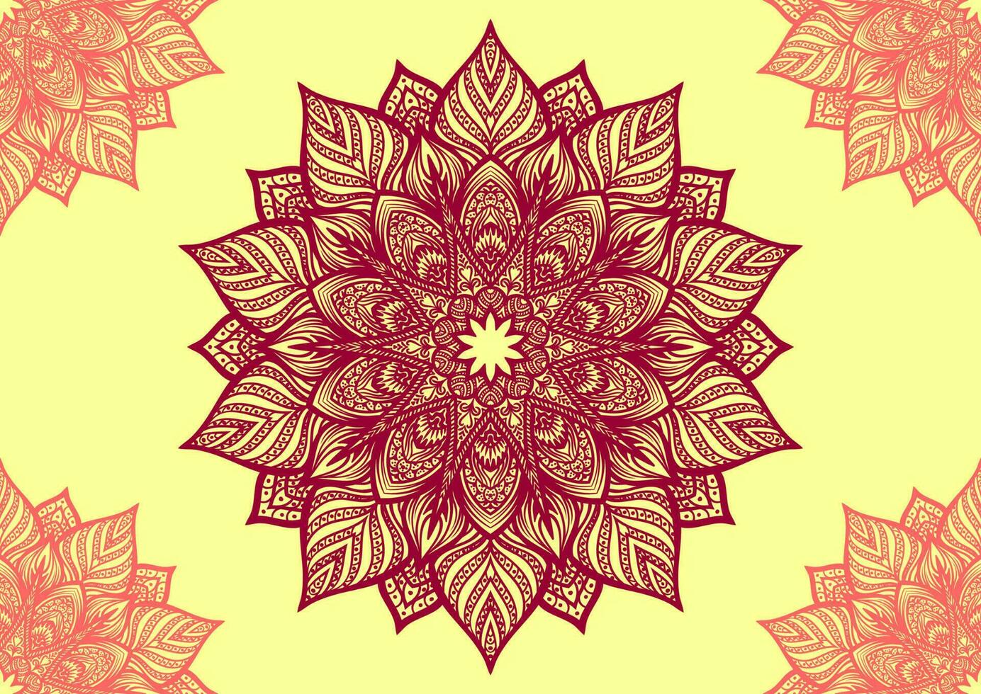 Mandala vector illustration element. Floral ornament background. Vector eps 10.