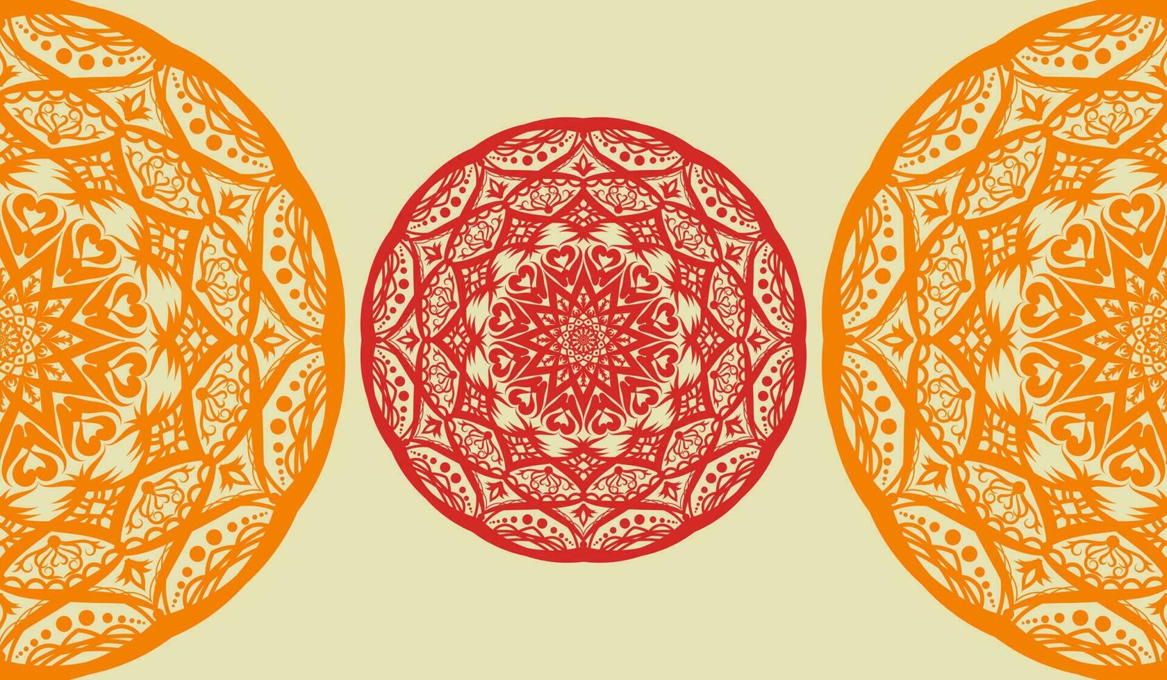 Mandala vector illustration element. Floral ornament background.