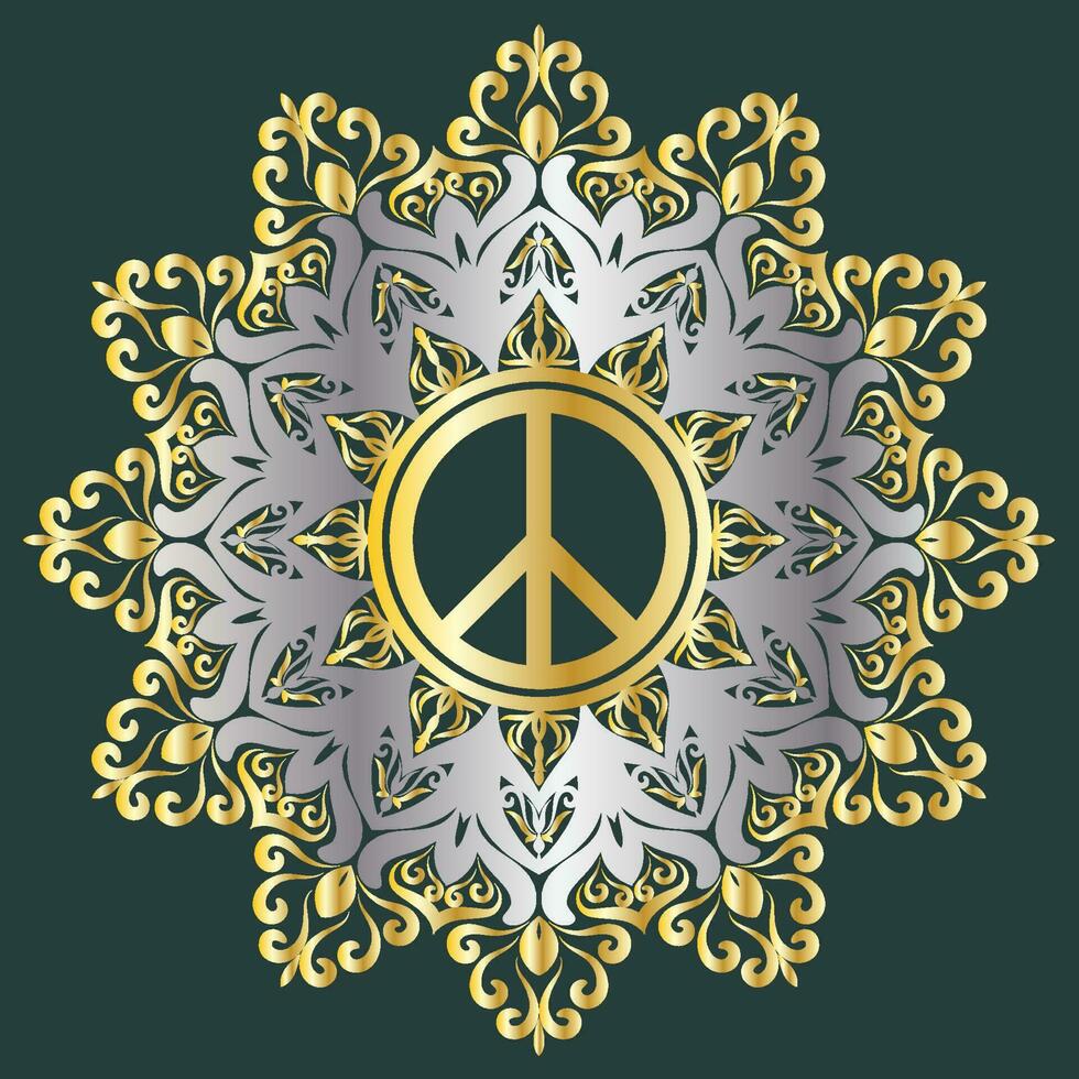 Mandala vector illustration element. Floral ornament background.