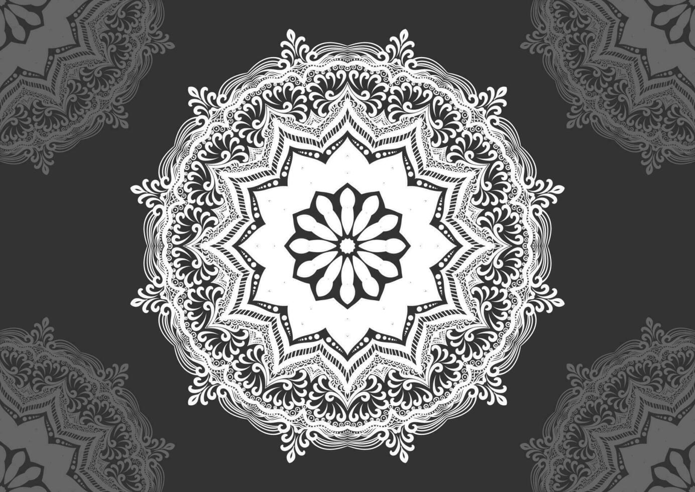 Mandala vector illustration element. Floral ornament background. Vector eps 10.