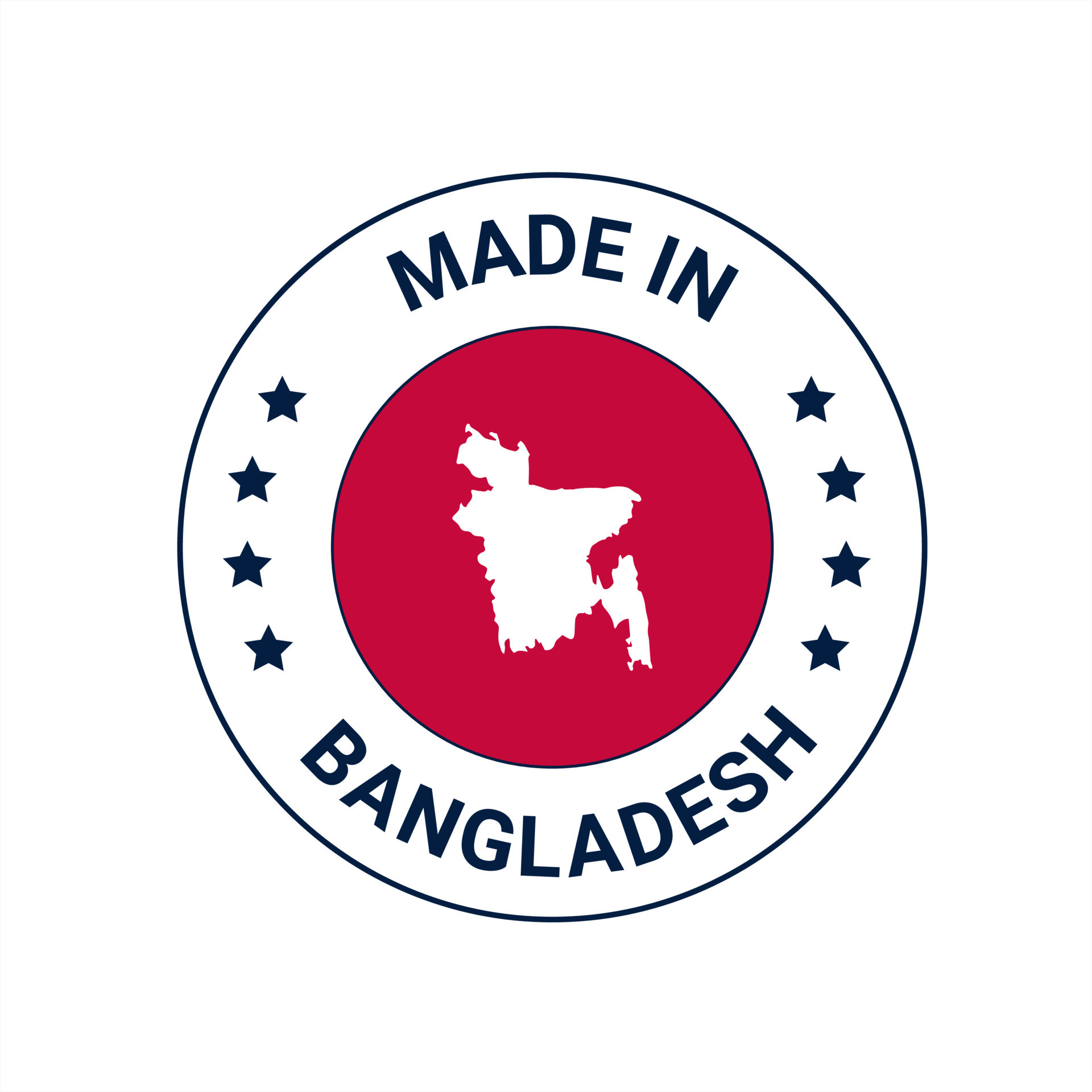 Made in Bangladesh vector trust badge logo design. Made in the ...