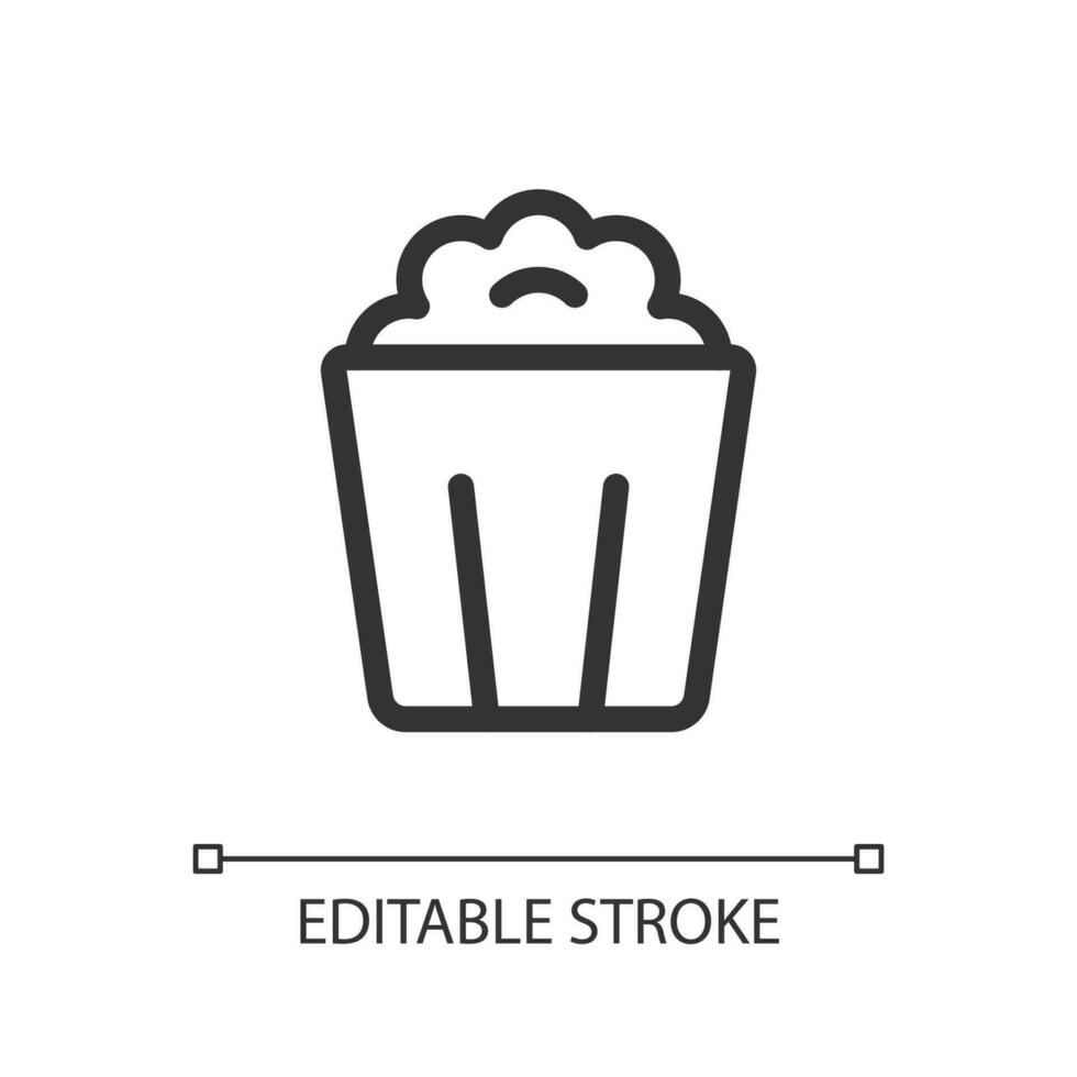 Cinema location pixel perfect linear ui icon. Motion-picture theater. Search for place on map. GUI, UX design. Outline isolated user interface element for app and web. Editable stroke vector
