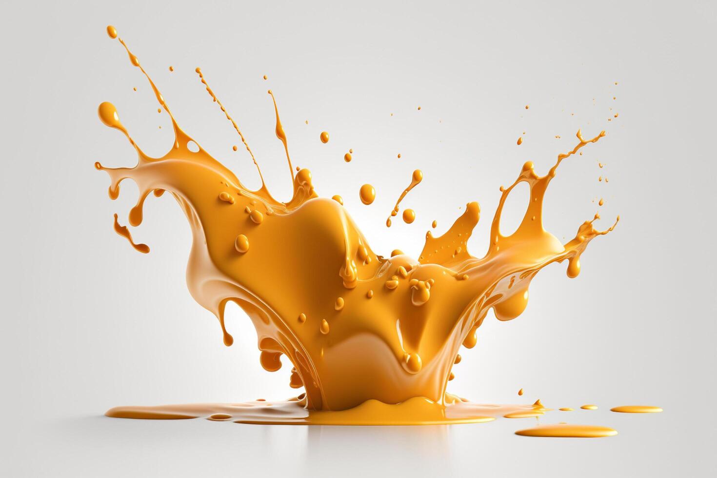 A delicious melting cheese splash in a realistic style. Hot cheese or cheddar splash. Tasty cheese liquid splash. Cheese sauce crown splash. For italian food, world cheese day, dessert by photo