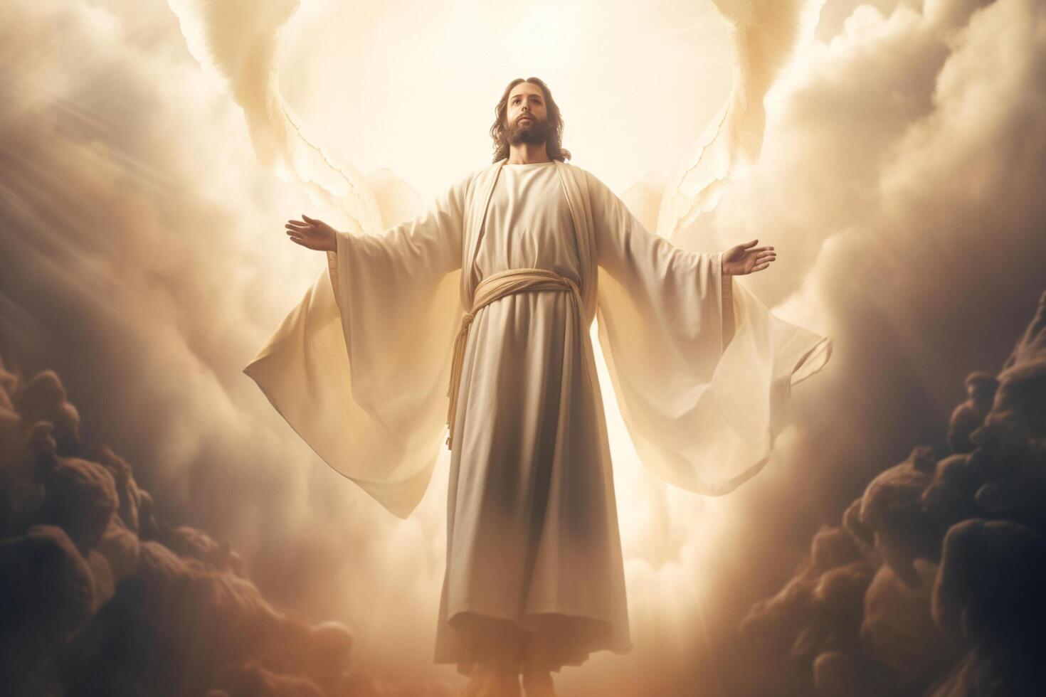 Ascension day of jesus christ or resurrection day of son of god. Good friday. Ascension day concept by photo