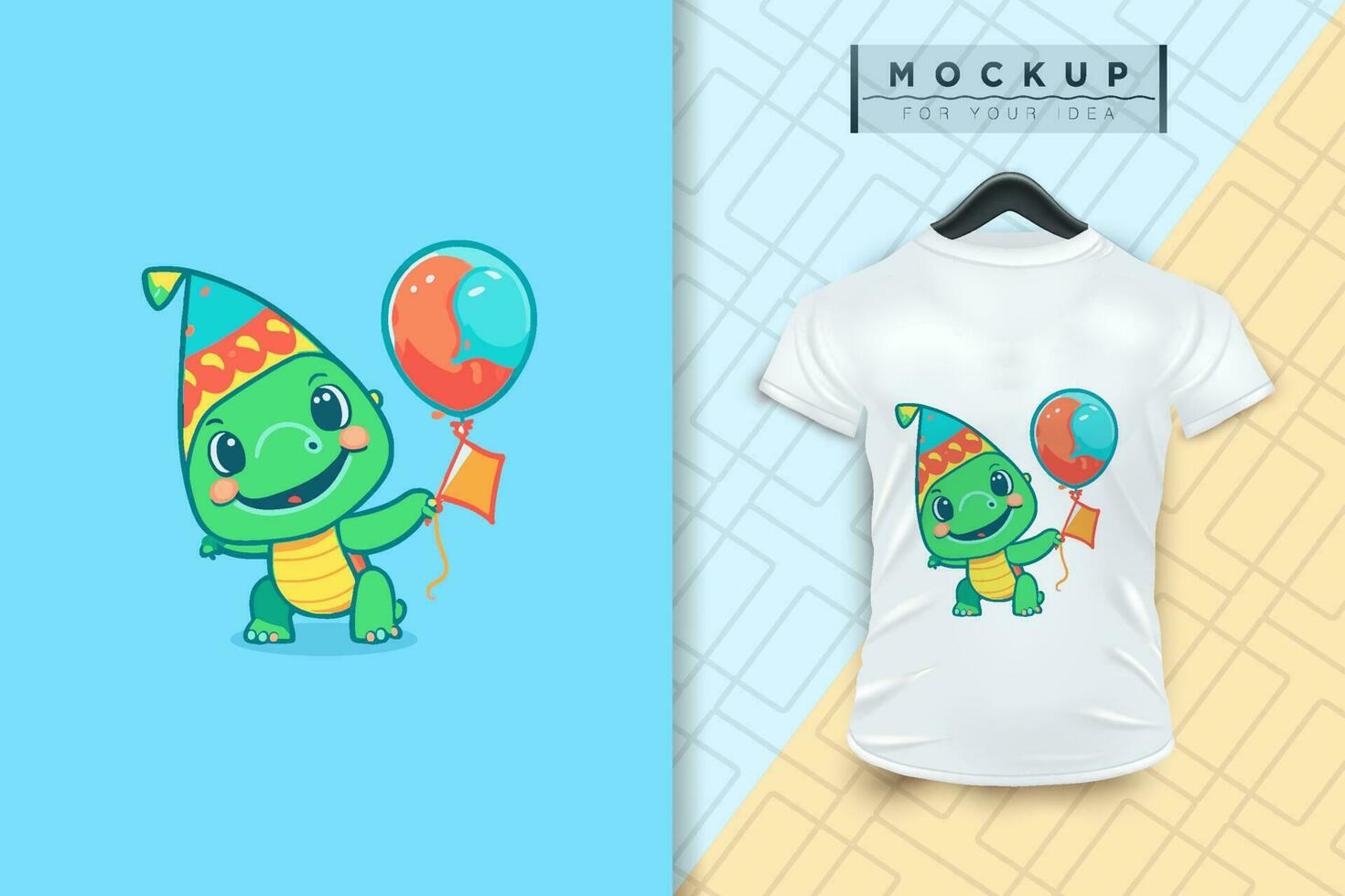 A turtle mascot cartoon character design, vector