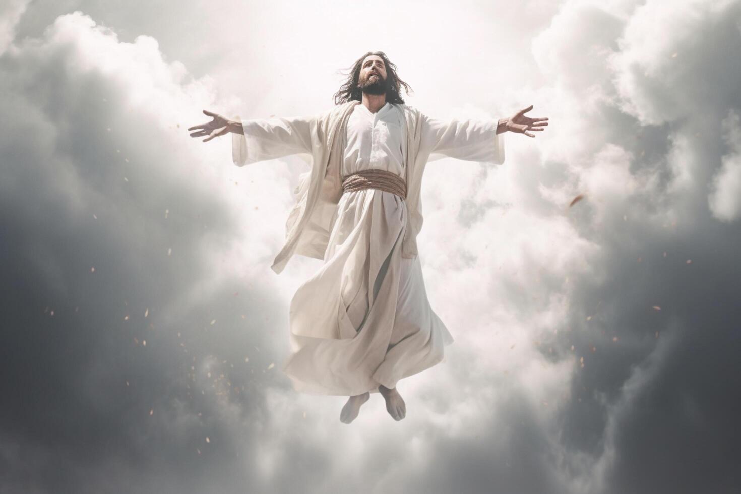 Ascension day of jesus christ or resurrection day of son of god. Good friday. Ascension day concept by photo