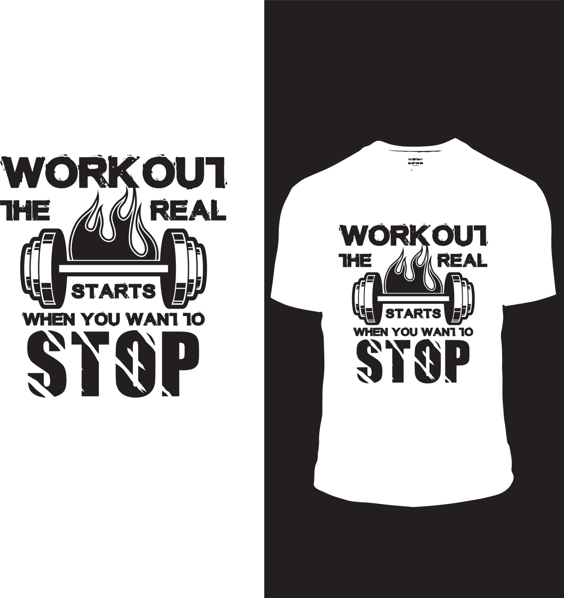 Gym Graphic and Typography TShirt Design 24052506 Vector Art at Vecteezy