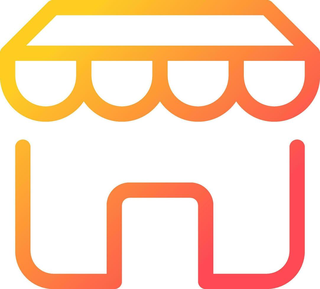 Online marketplace pixel perfect gradient linear ui icon. Ecommerce site. Digital commerce. Line color user interface symbol. Modern style pictogram. Vector isolated outline illustration