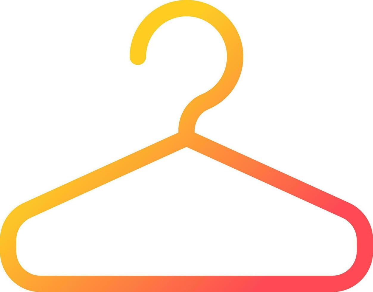 Hanger pixel perfect gradient linear ui icon. Keep clothes neat and wrinkles free. Boutique inventory. Line color user interface symbol. Modern style pictogram. Vector isolated outline illustration