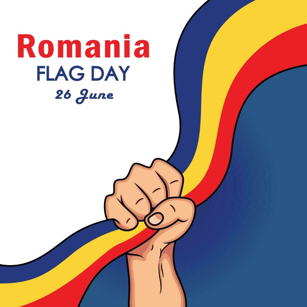 Hand holding flag design. Independence day or National day holiday concept vector