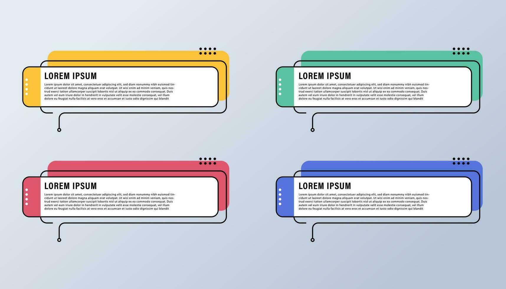 modern business infographic steps template background design vector