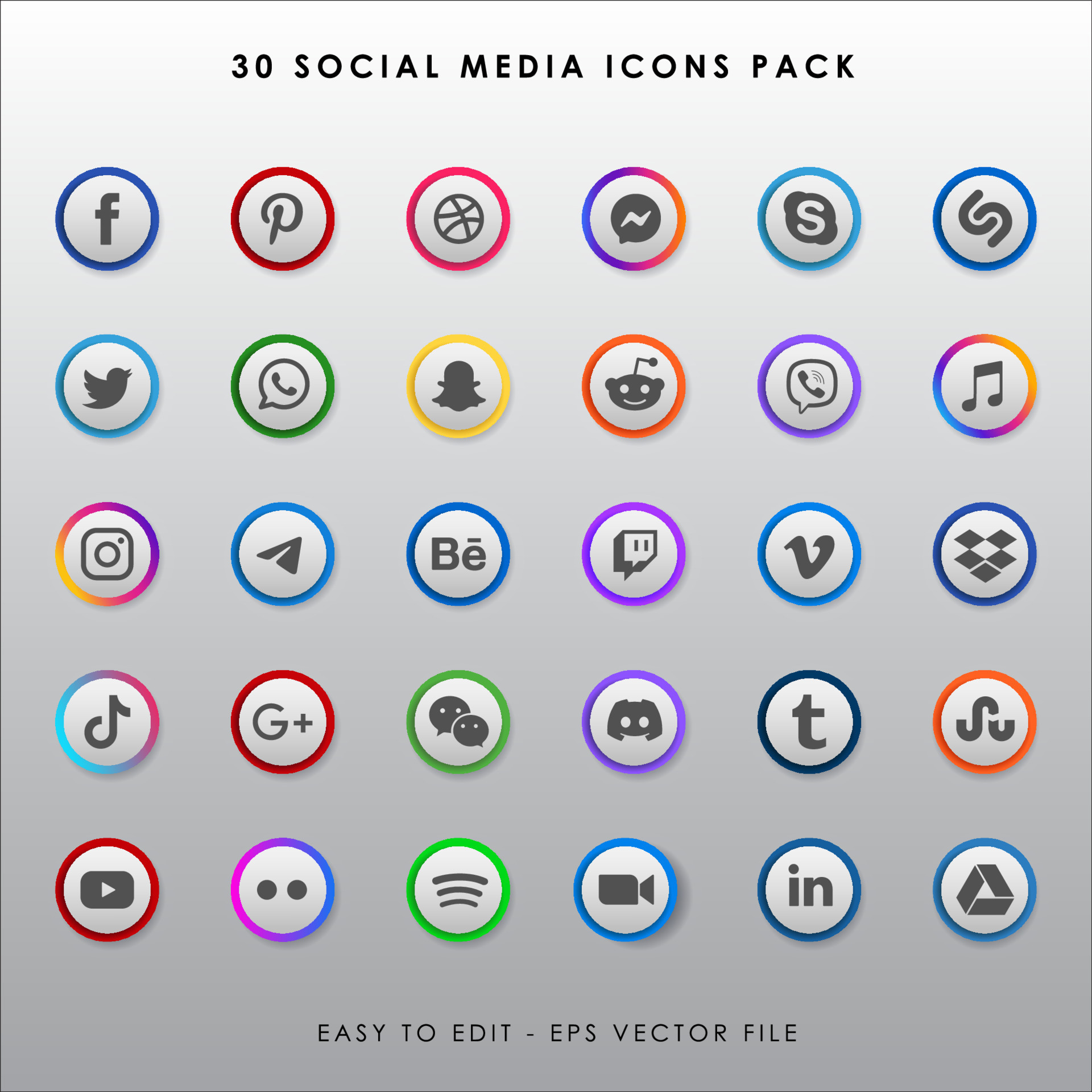 30 Sets of Free Twitter Icons to Download