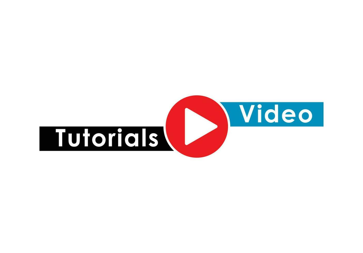 Play video tutorials education button concept vector illustration on background
