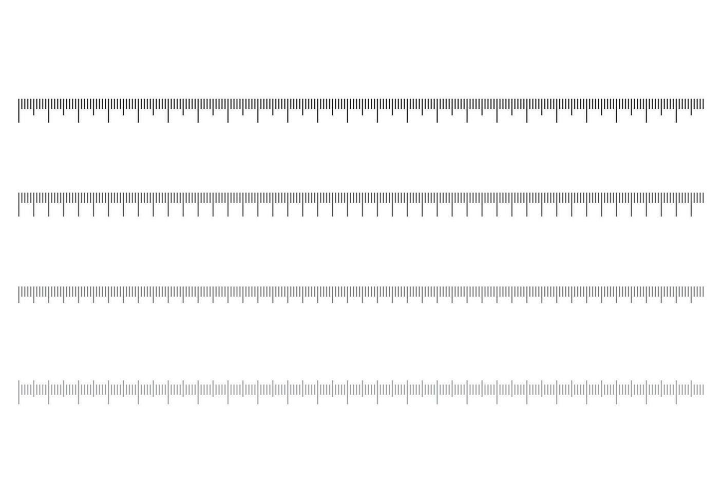 Ruler scale measure measurement scale chart  vector illustration on background