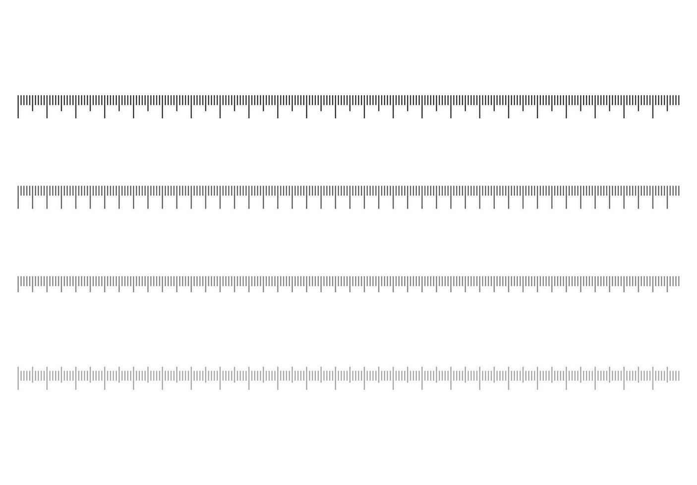 Ruler scale measure measurement scale chart  vector illustration on background