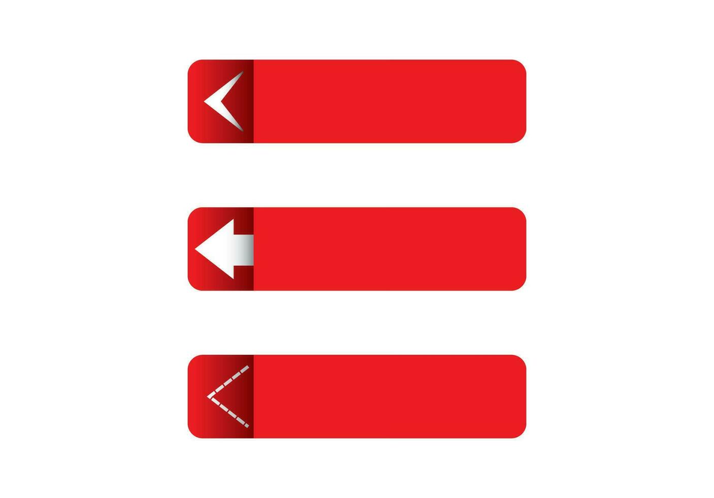 Button Blank set vector illustration on background