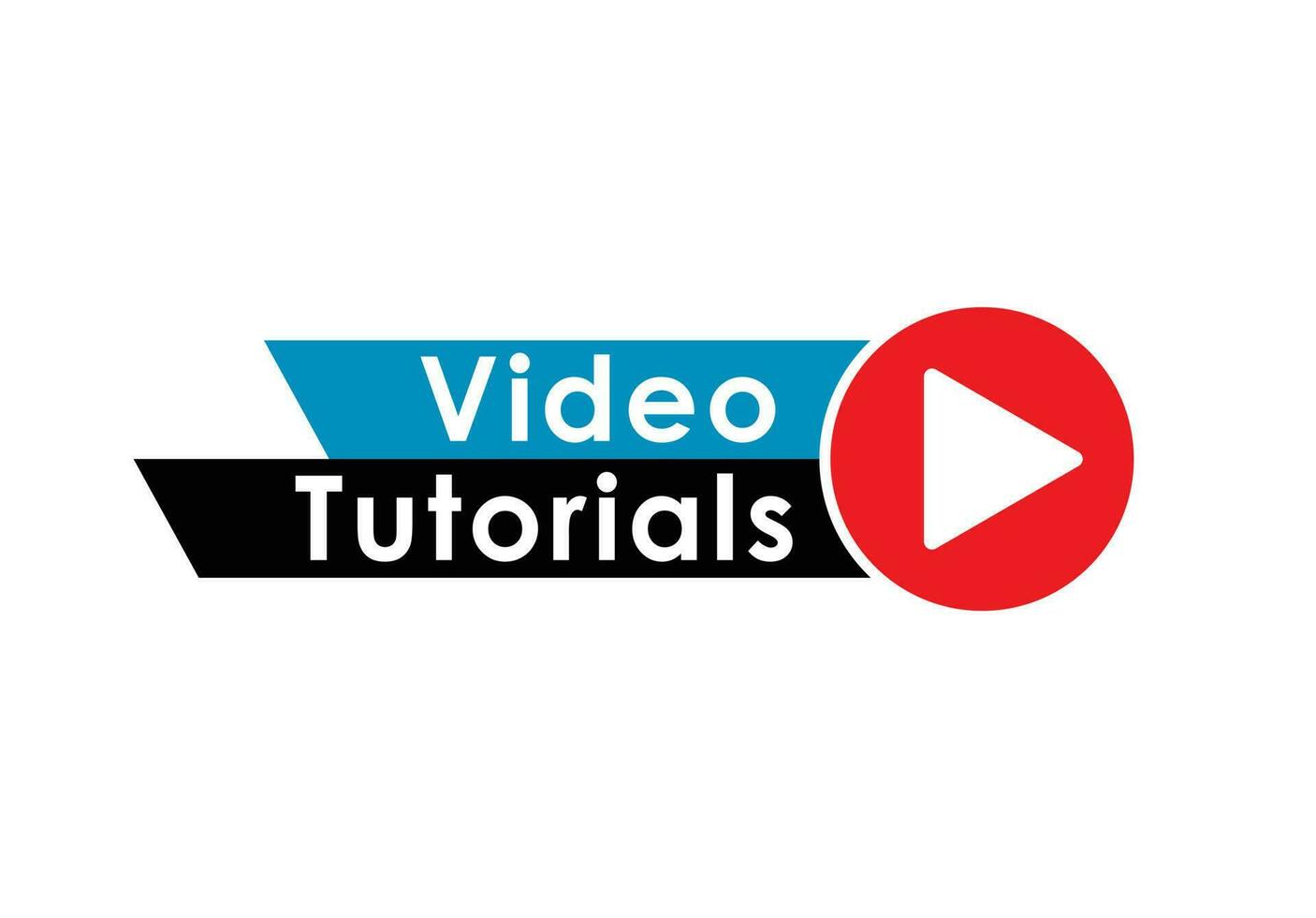 Play video tutorials education button concept vector illustration on background