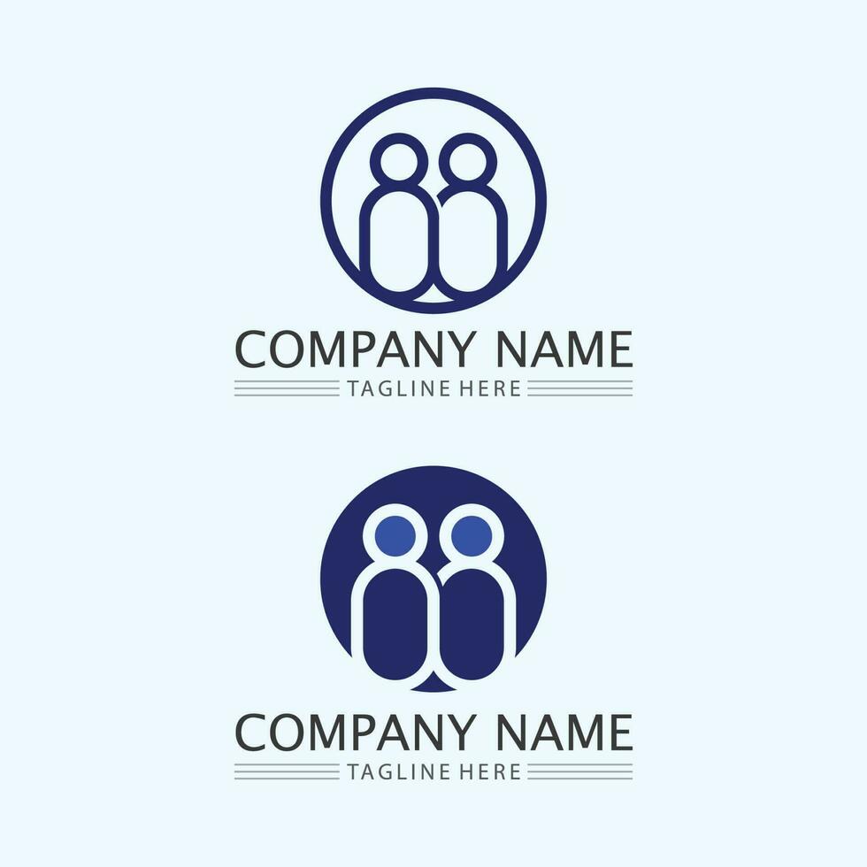 Abstract people logo design.fun people,healthy people,sport,community people symbol vector illustration