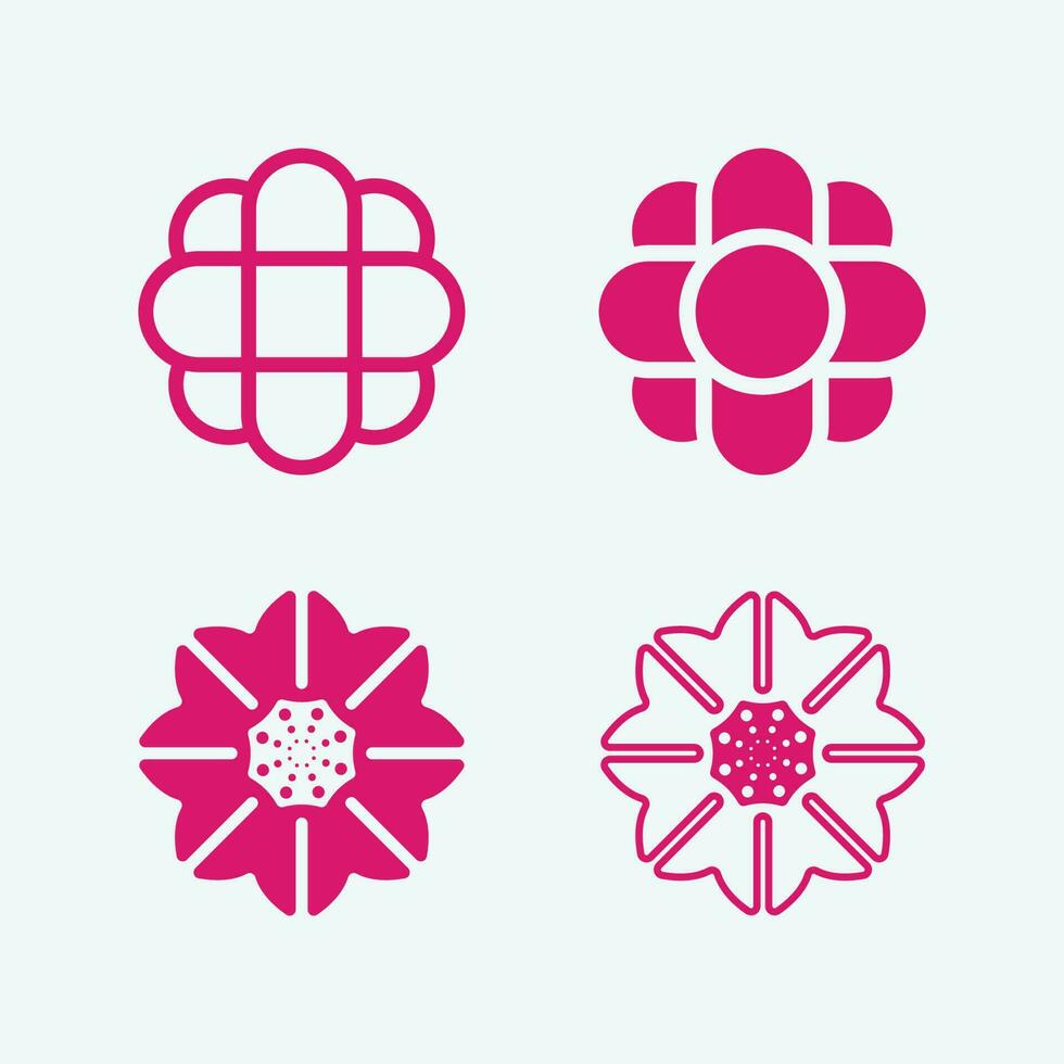 flowers design vector for spa, boutique, beauty salon, cosmetician, shop, yoga class, hotel and resort