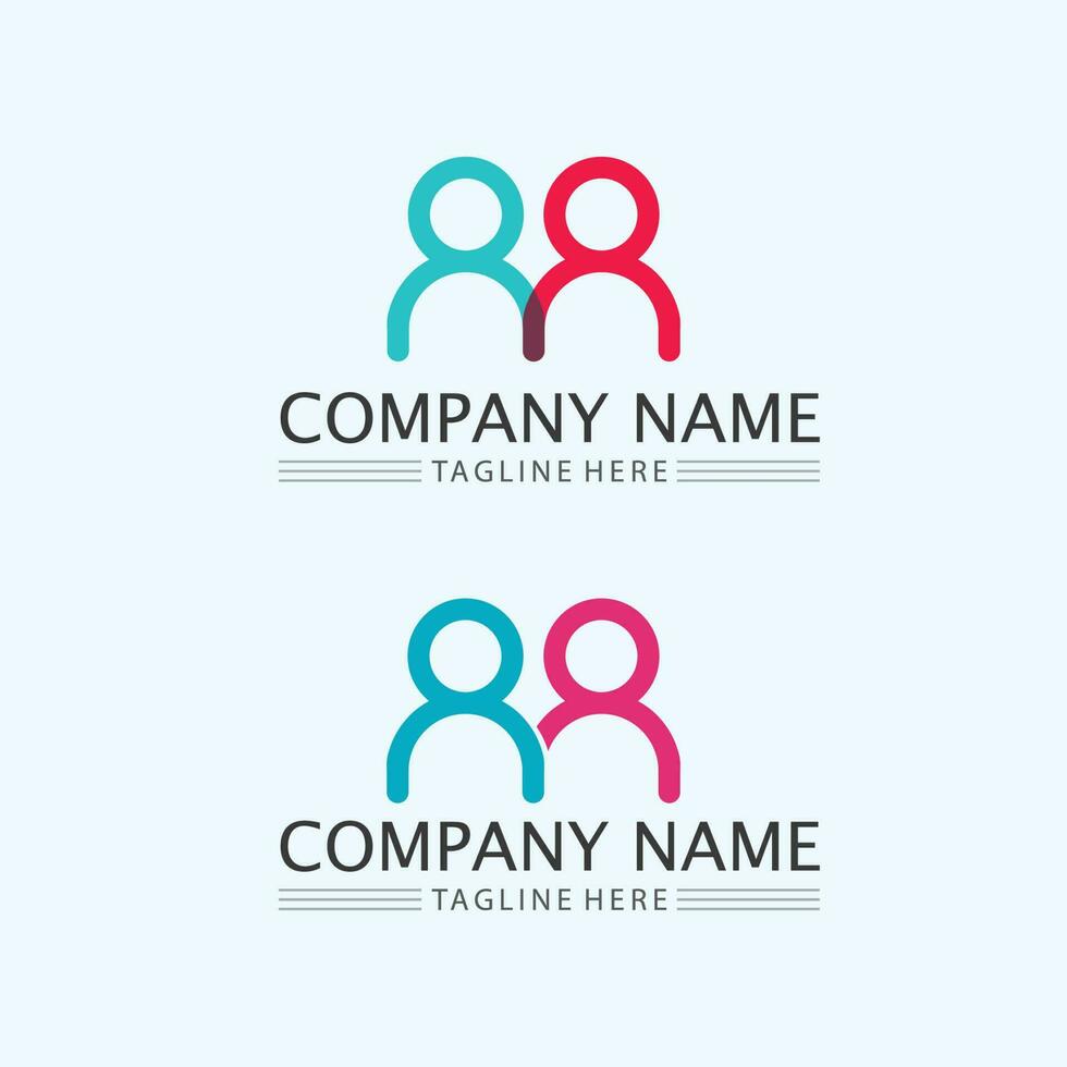 Abstract people logo design.fun people,healthy people,sport,community people symbol vector illustration