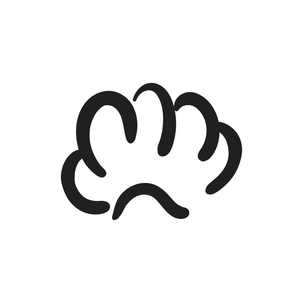 chef hat shaped hand drawn doodle icon vector