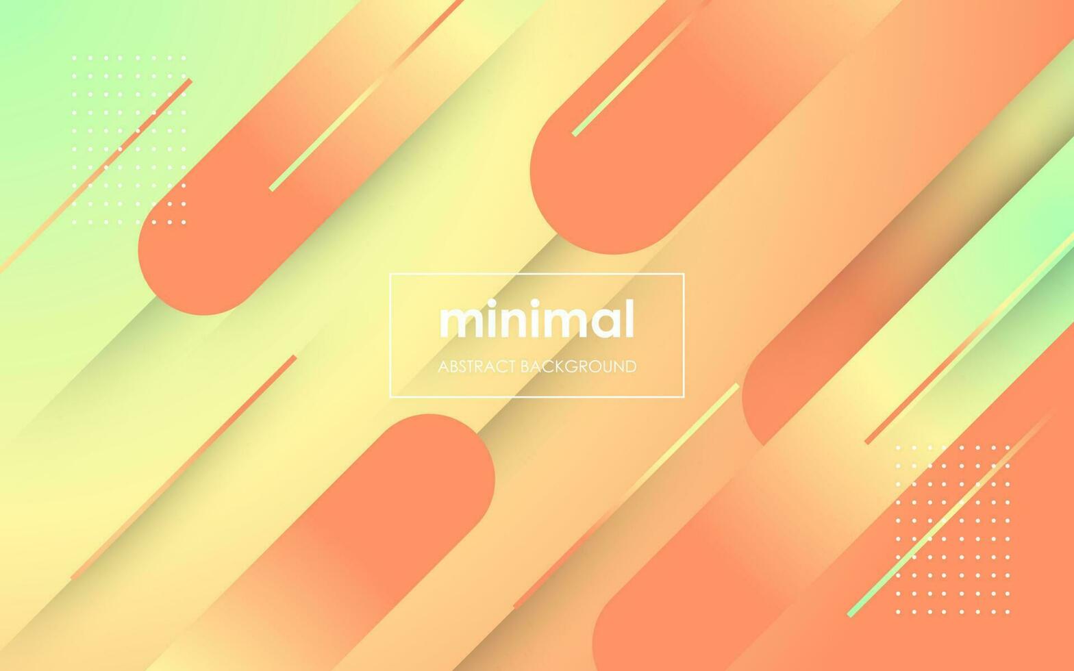 minimal abstract orange green gradient soft color shape geometric background. eps10 vector