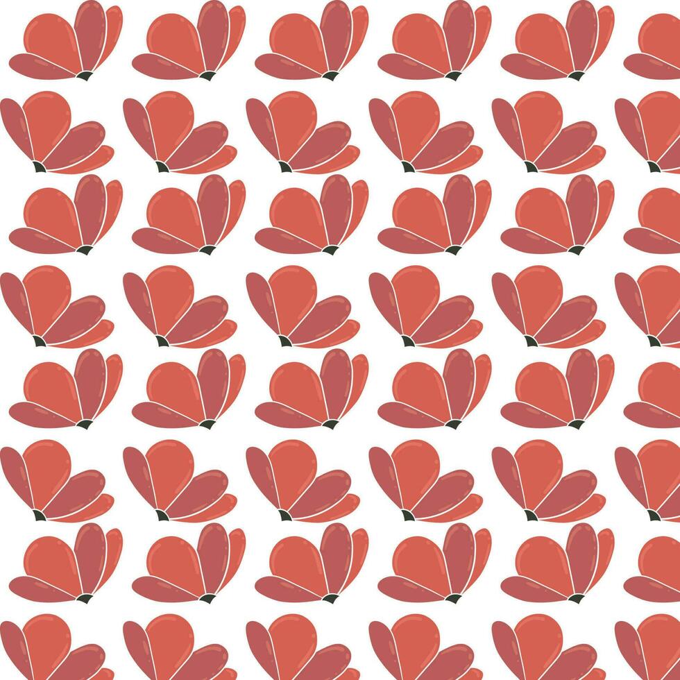 Seamless floral pattern. Cute retro textures. Flowers and dots for fabric, paper, packaging design. vector