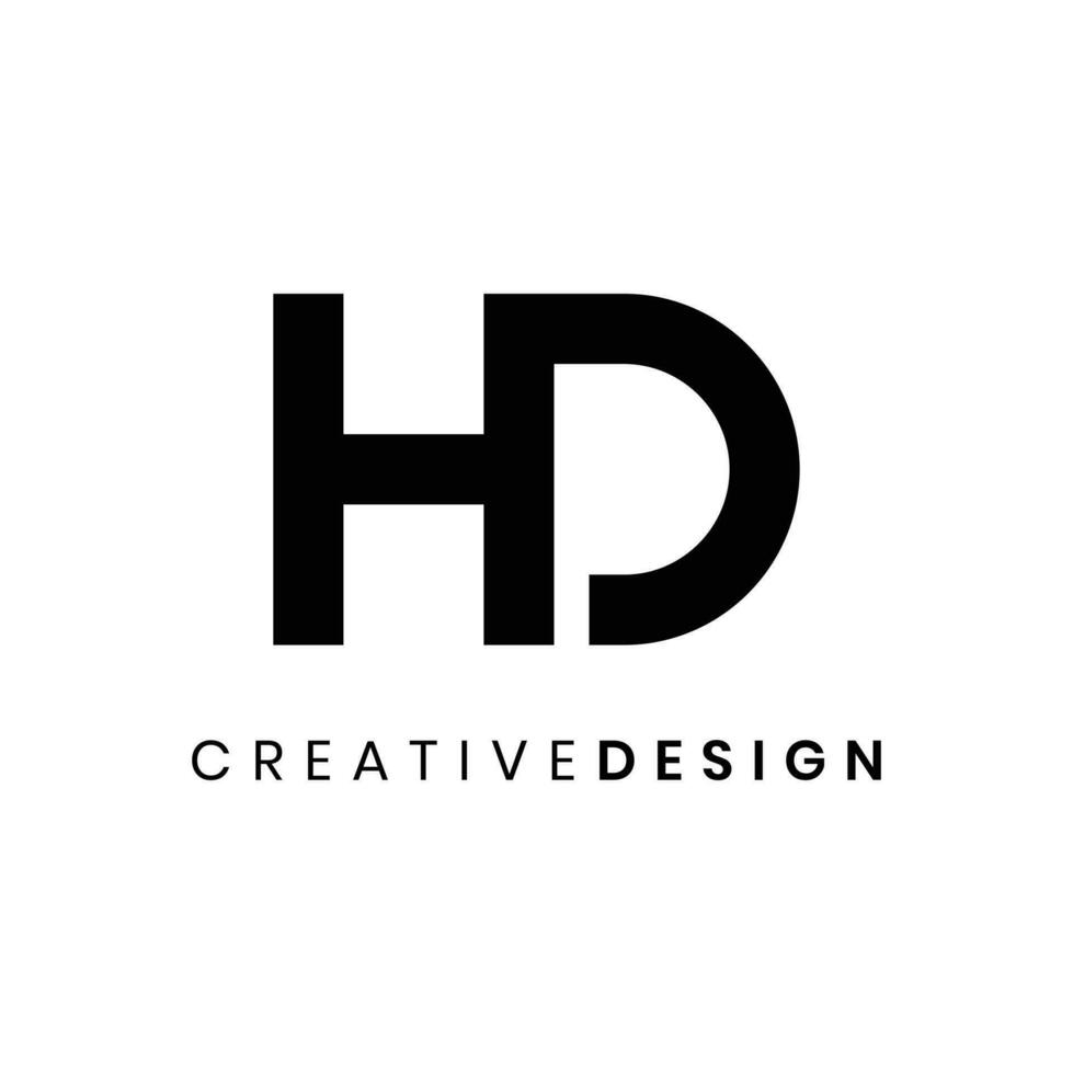 Simple modern and elegant letter HD logo design vector