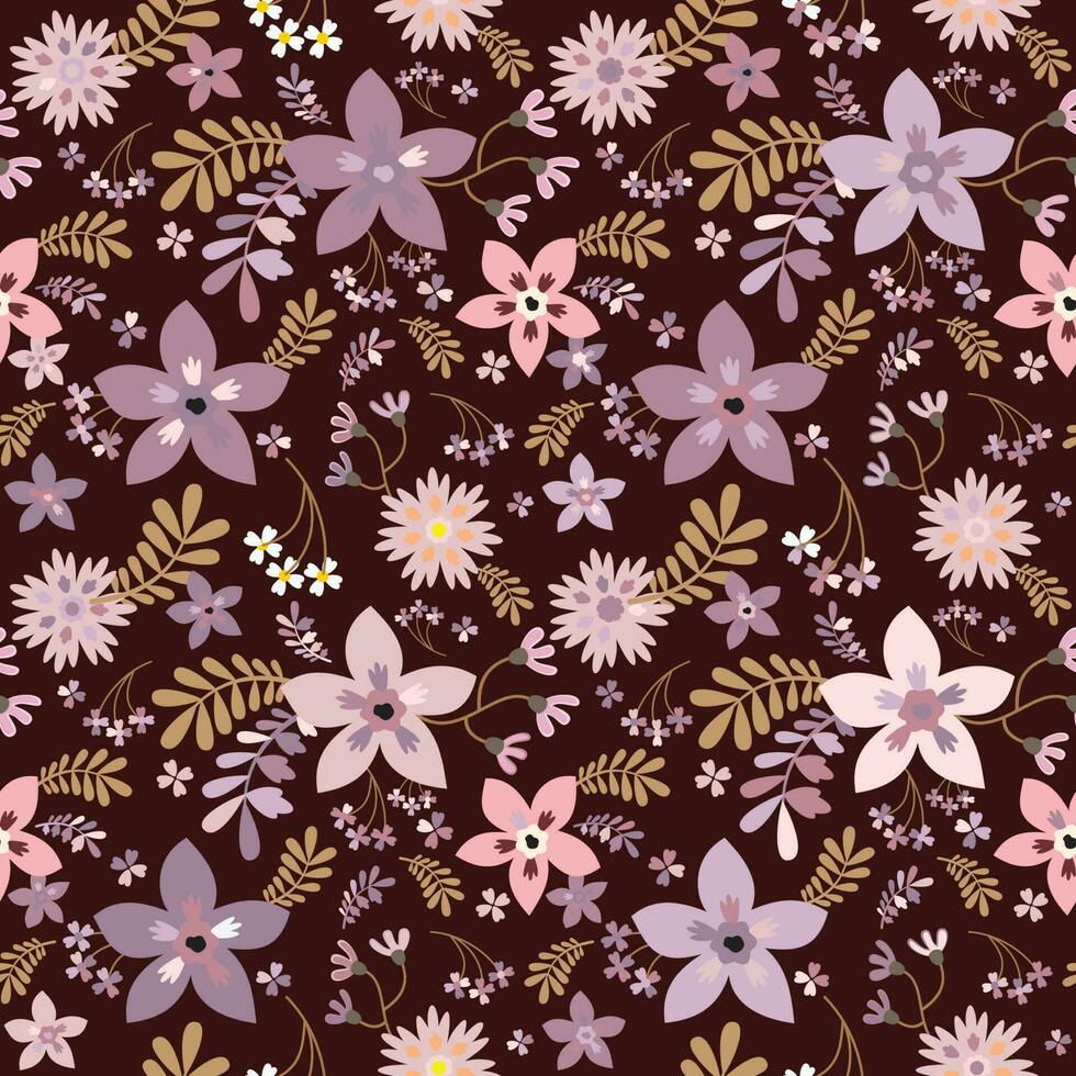 Seamless Floral Pattern in vector Free Vector
