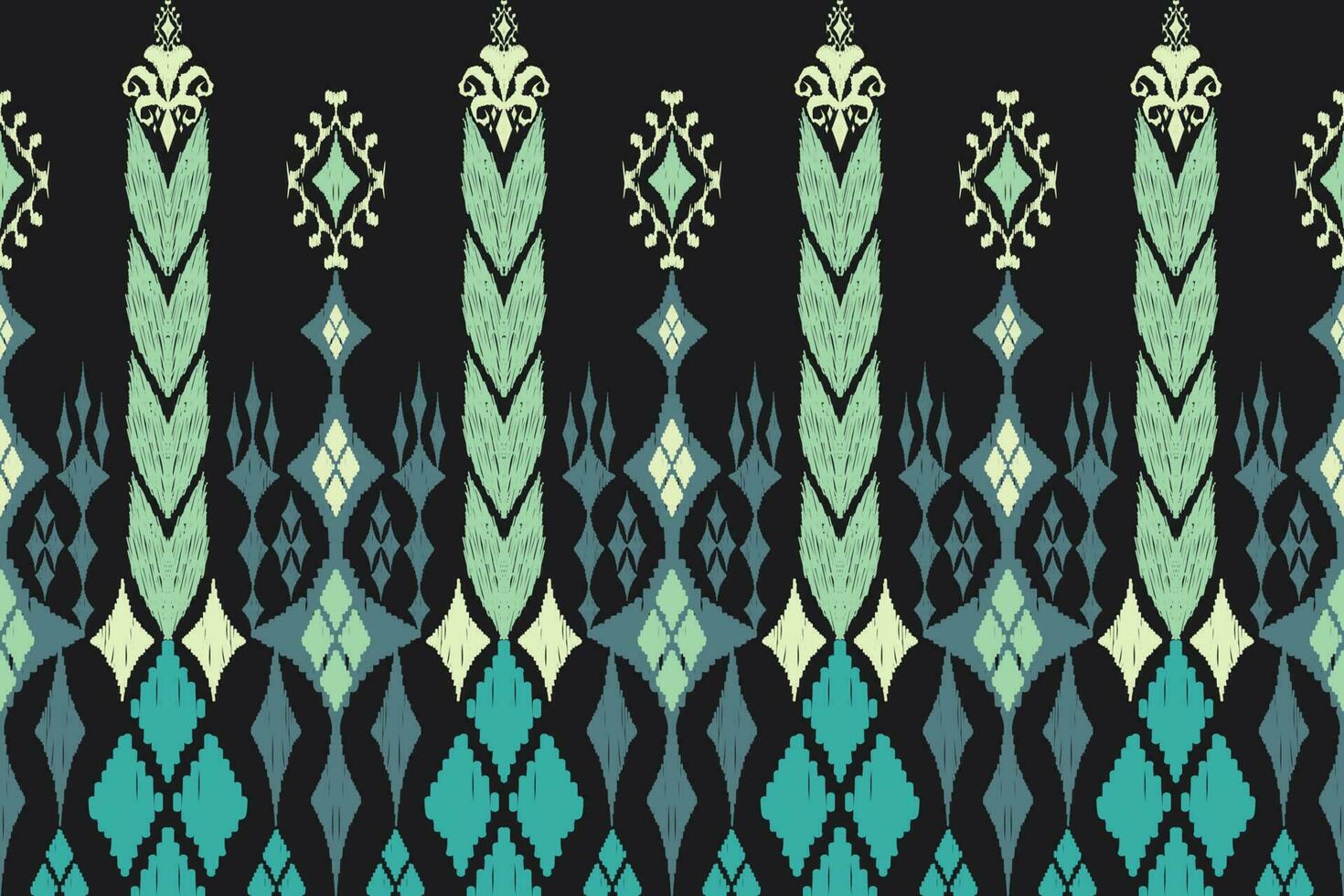 Ethnic Figure aztec embroidery style. Geometric ikat oriental traditional art pattern.Design for ethnic background,wallpaper,fashion,clothing,wrapping,fabric,element,sarong,graphic,vector illustration vector
