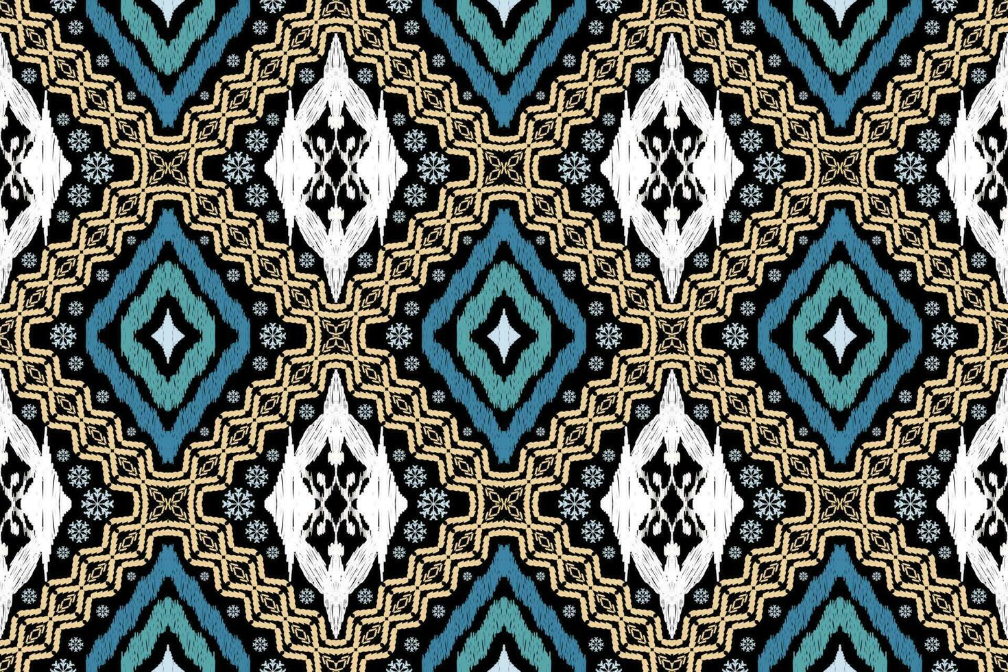 étnico figura azteca bordado estilo. geométrico ikat oriental tradicional Arte patrón de diseño para étnico fondo,fondo de pantalla,moda,ropa,envoltura,tela,elemento,pareo,gráfico,vector ilustración vector